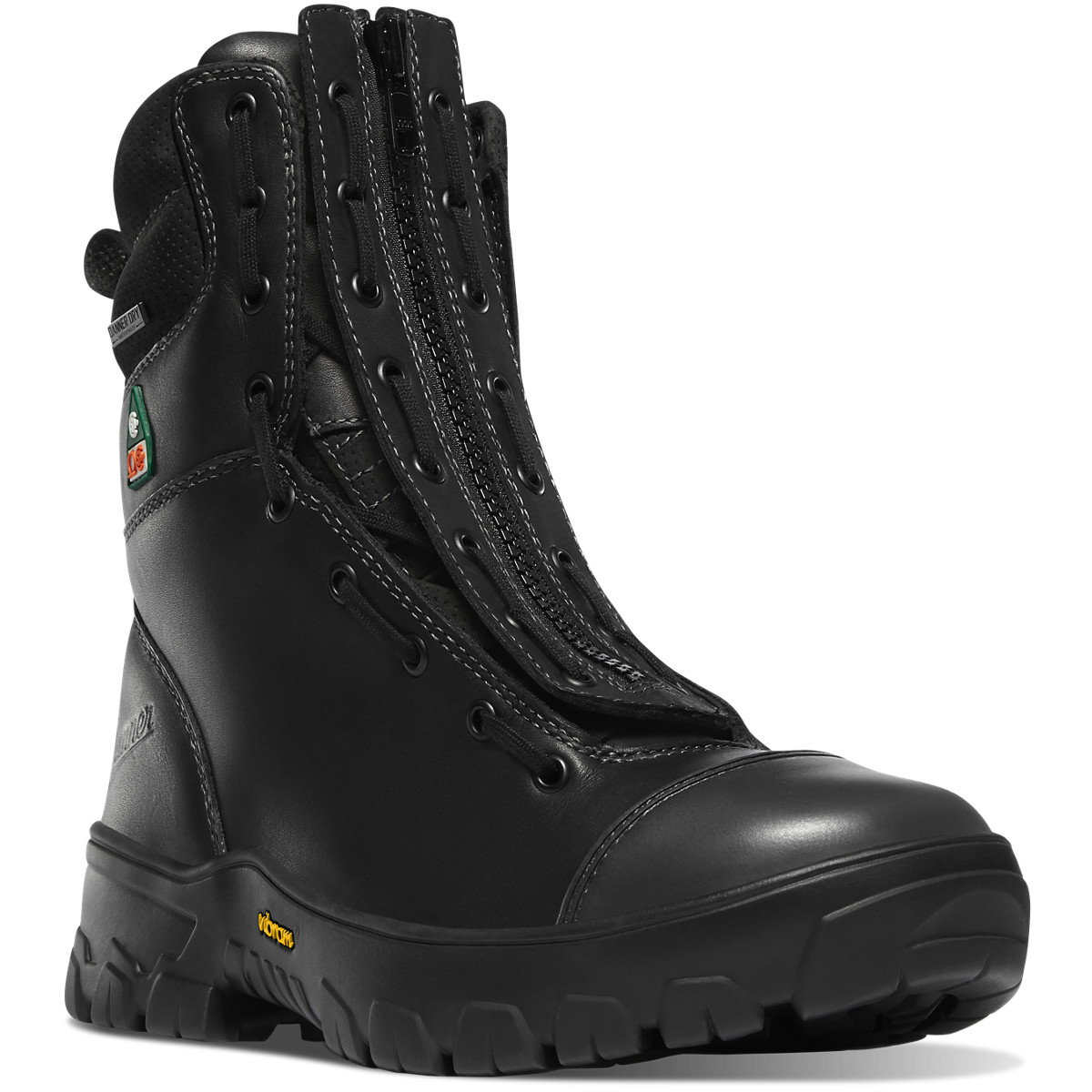 Danner Mens Modern Firefighter Work Boots Black - VMZ685137